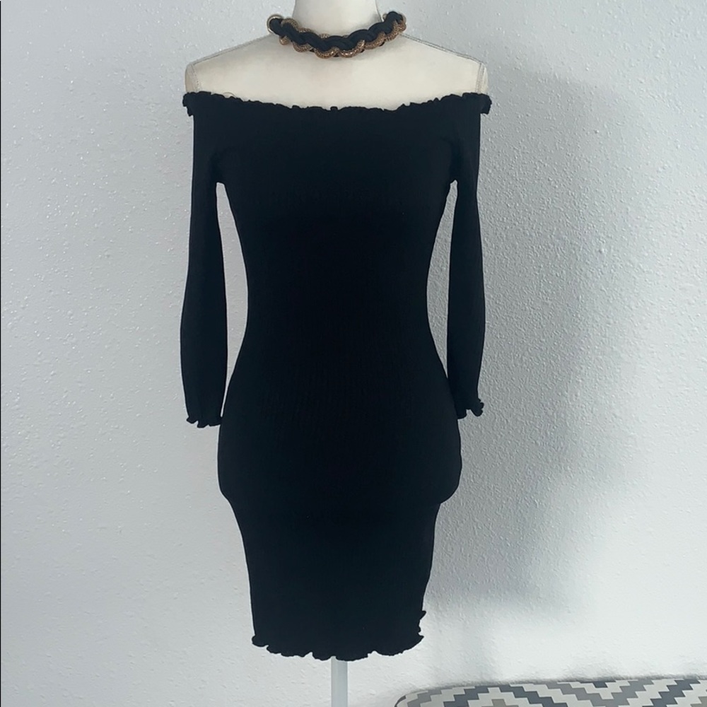 Iris Black Dress